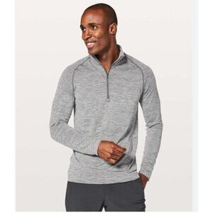 Lululemon Metal Vent Pullover Mens Medium Gray Long Sleeve 1/4 Zip Athletic Top